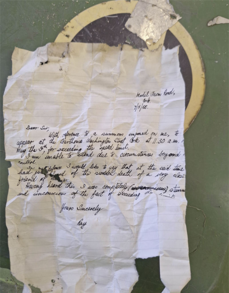 Hand written letter