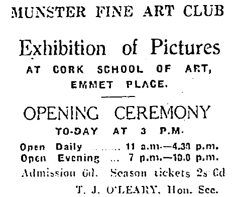 [extract: Cork Examiner, 22 October 1923, p6]