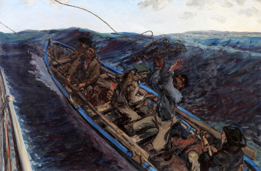 CAG.0072 Jack B. Yeats, Off the Donegal Coast, 1922. Purchased, the Artist,1924 (Gibson Bequest Fund)