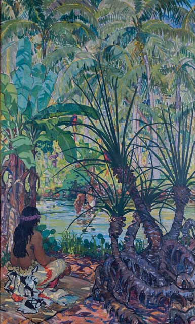 Image credit: Mary Swanzy (1882-1978) Samoan Scene, c. 1923 Collection Crawford Art Gallery, Cork (Part of the AIB Art Collection Donated to the State, 2012) © The Estate of Mary Swanzy