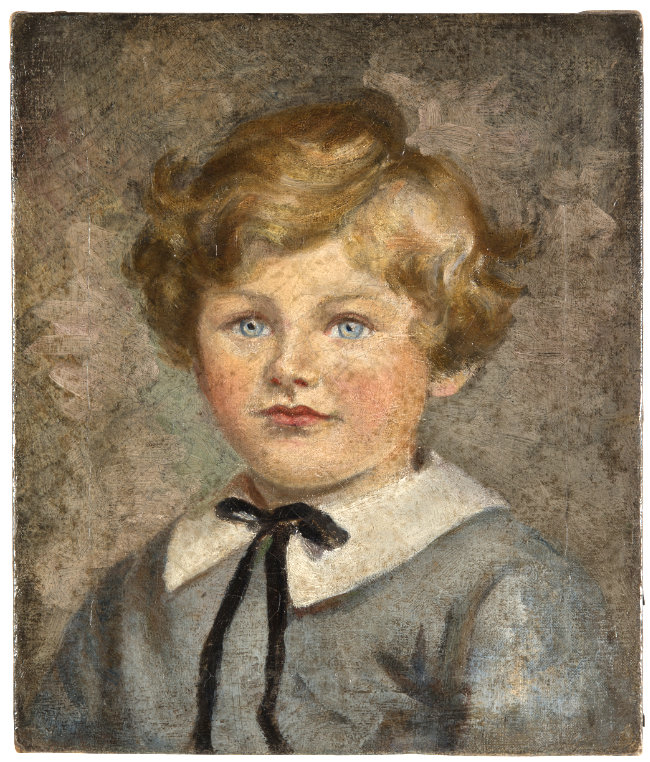 CAG.0534 Mahony, Portrait of a Boy with Blue Eyes, undated, oil on canvas, 35 x 30 cm.
