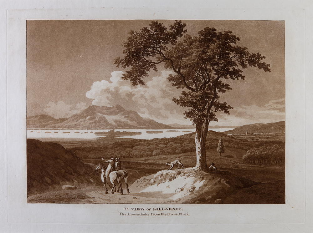 Jonathan Fisher, I (1st) view of Killarney. The lower lake, from the River Flesk, 1789