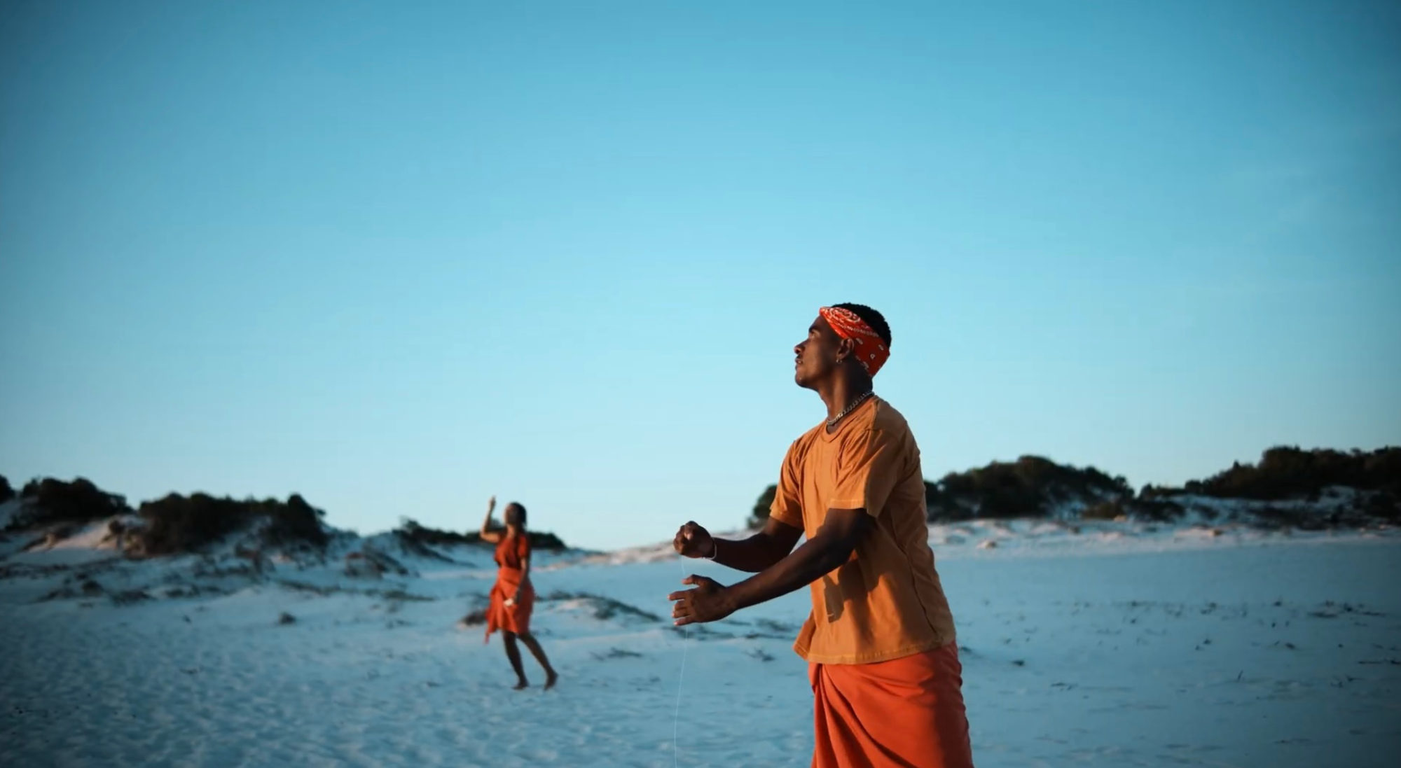 A man with a kite