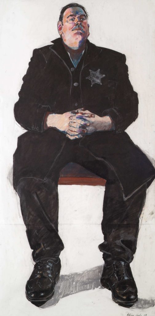 CAG.2431 Eileen Healy, Portrait of Cónal Creedon (detail), 2007, pastel on paper, 115 x 75 cm. Presented, Friends of the Crawford Art Gallery, 2007. © the artist