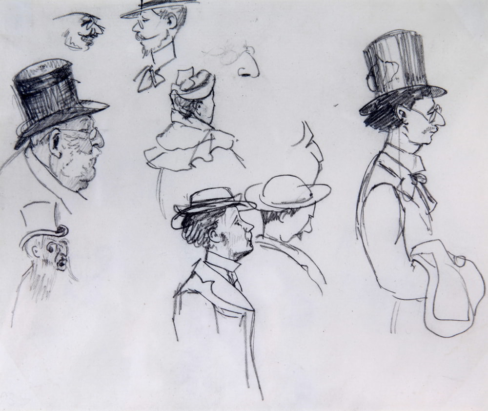 Edith Somerville, Character Sketches, c.1890. Collection Crawford Art Gallery, Cork.