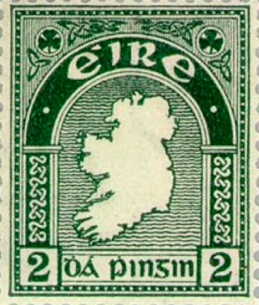 Irish 2d stamp