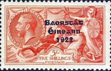 Irish Five Shilling Stamp