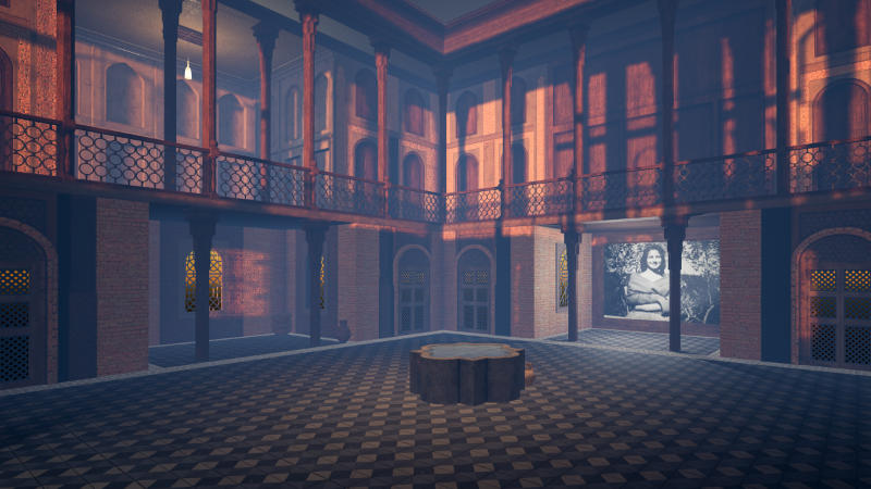 بيت الذاكرة / House of Memory, 2022 -faoi láthair, fós VR. Le caoinchead an ealaíontóra.