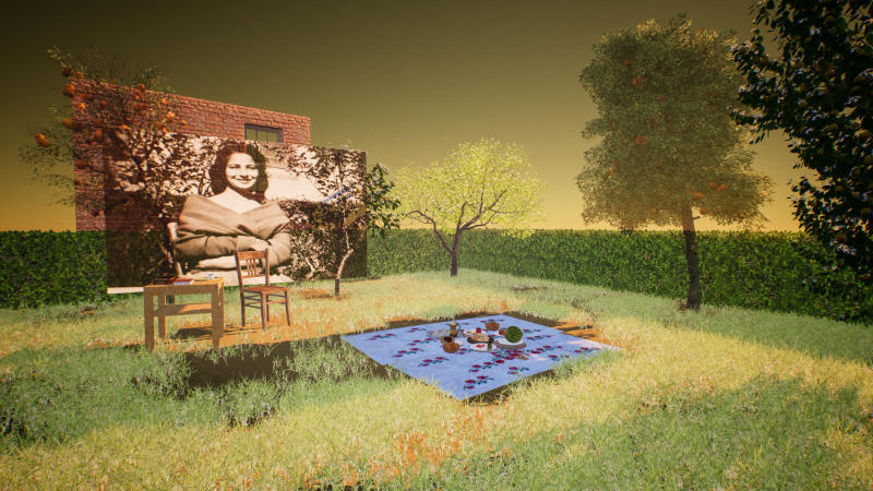 بيت الذاكرة / House of Memory, 2022 – faoi láthair, fós VR. Le caoinchead an ealaíontóra.