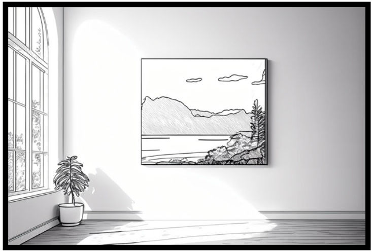 Painting in interior