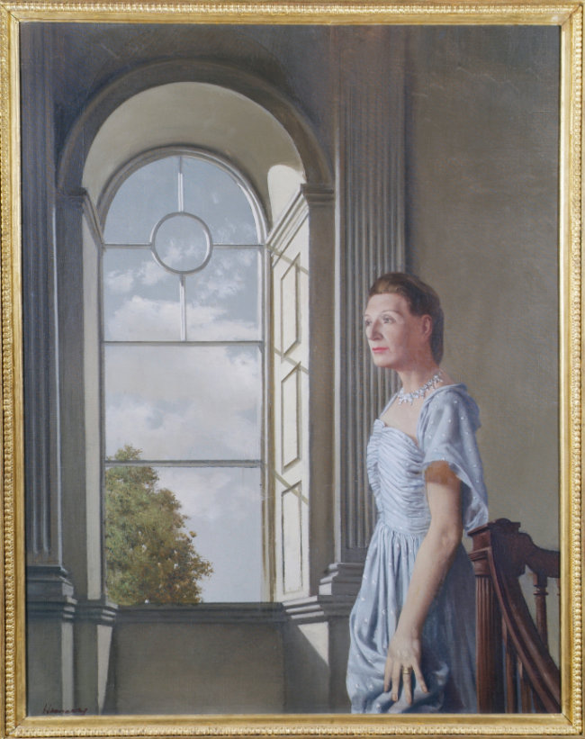 Patrick Hennessy, Portrait of Elizabeth Bowen at Bowen's Court, 1957. Collection Crawford Art Gallery, Cork. © the artist's estate.
