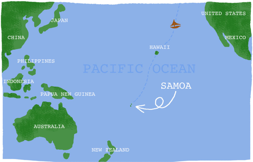 Map of Samoa