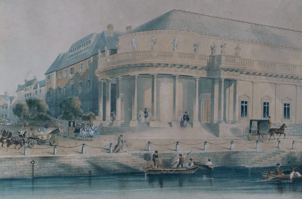 Samuel McDonnell, after Robert Lowe Stopford, View of Cork Opera House (detail), 1857.
