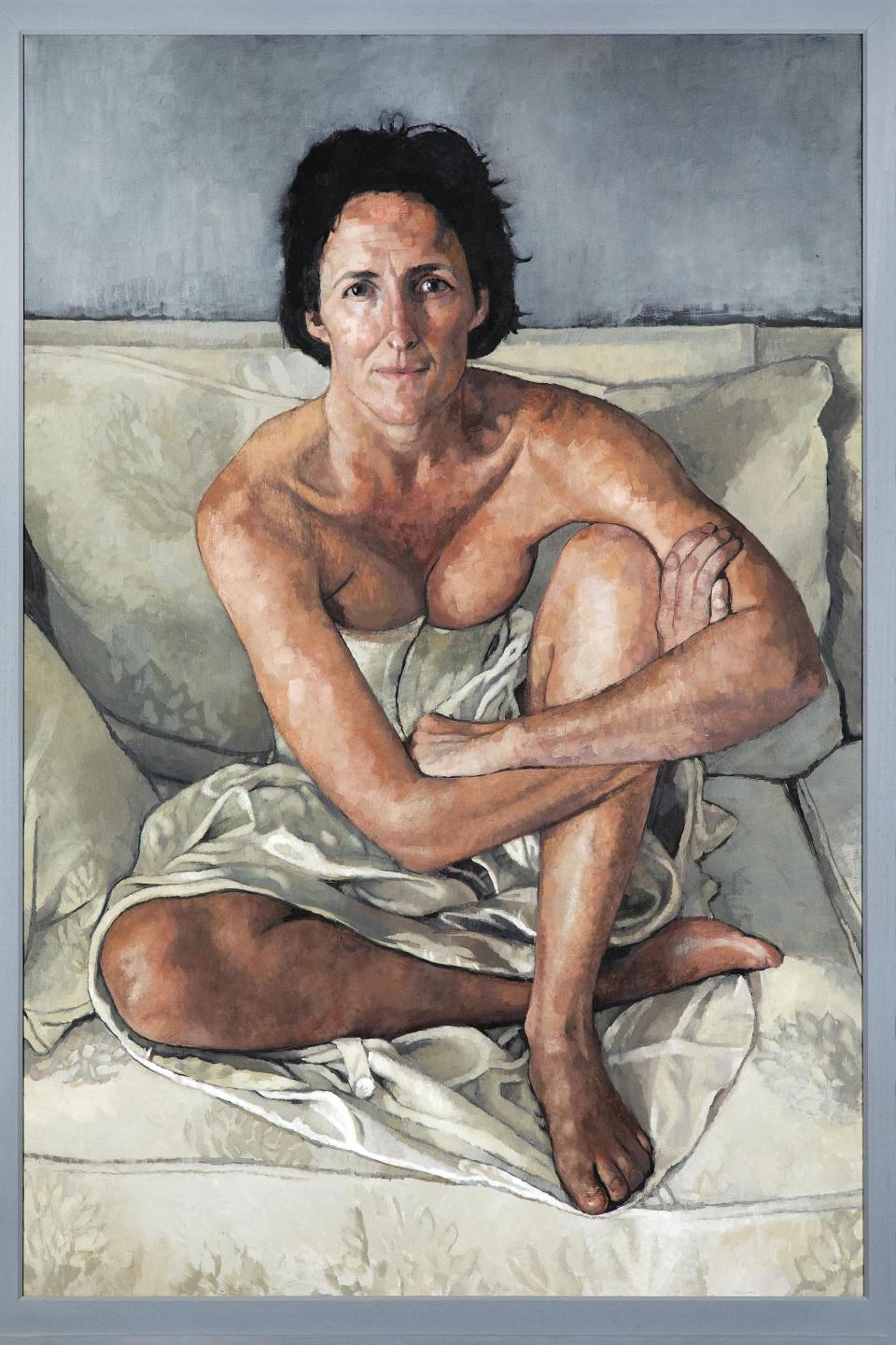 Victoria Russell, Portrait of Fiona Shaw, 2002, oil on canvas, 182 x 122 cm. © the artist.