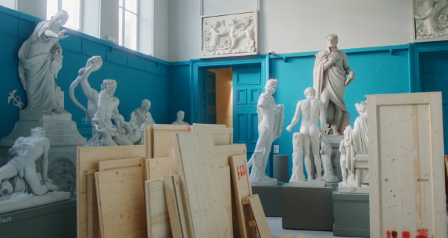 Still from video of Decanting the Collection by Lost.