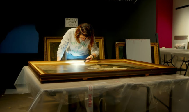 Video still from Decanting video by Lost