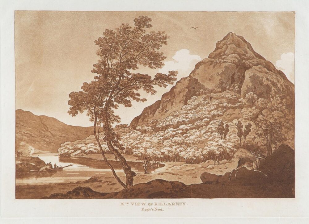 Jonathan Fisher, 10th View of Killarney, Eagle's Nest, 1789, aquatint on paper, 26 x 36 cm.