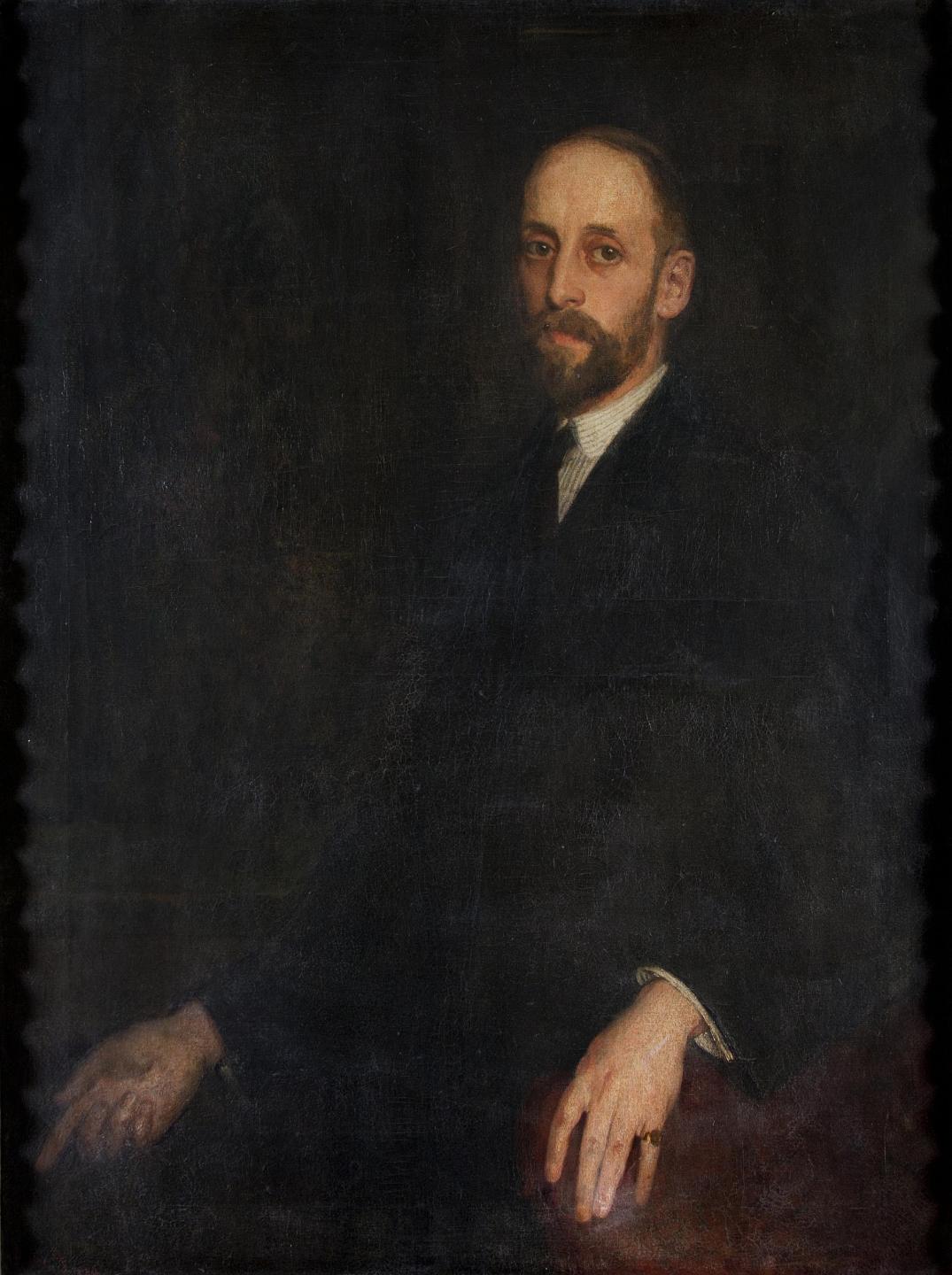 Gerald Festus Kelly, Portrait of Sir Hugh Lane, c.1911, oil on canvas, 112.3 x 84.4 cm. Purchased, with assistance from the Friends of the National Collections of Ireland, 1961 (Gibson Bequest Fund).