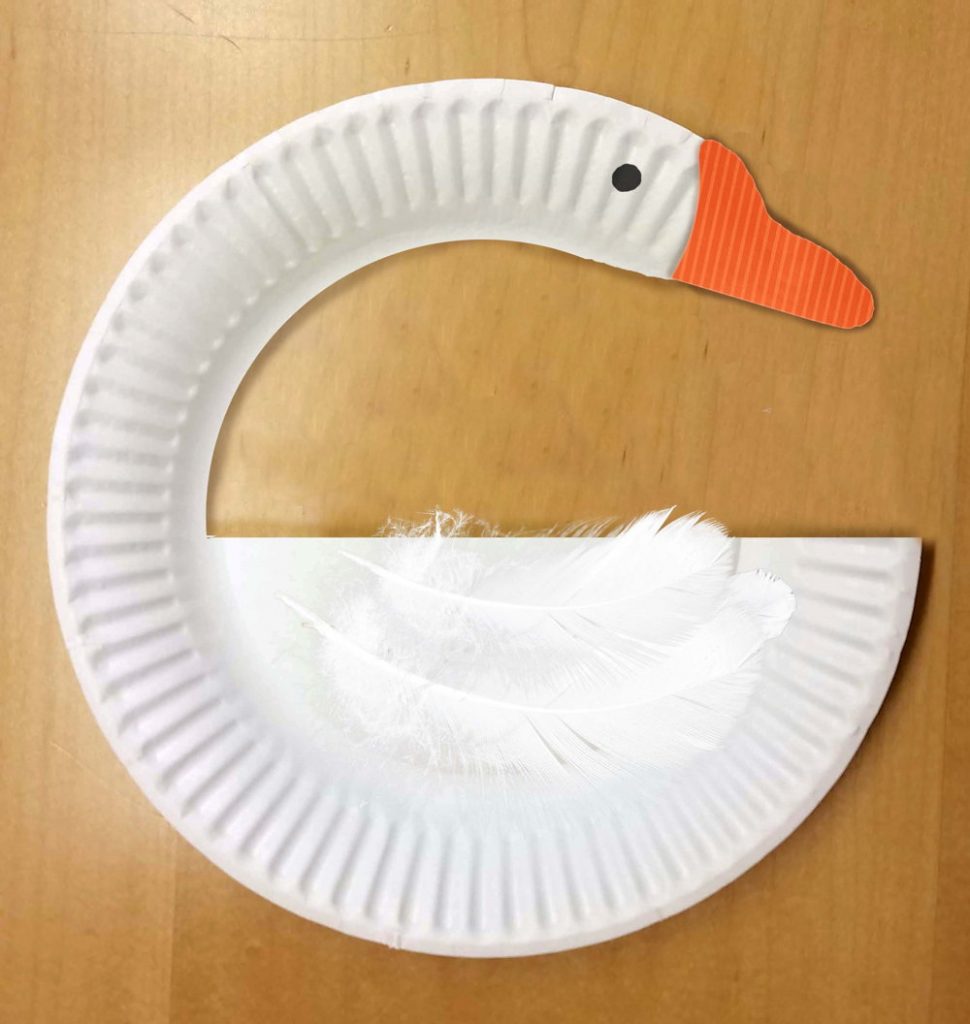 Paper plate goose

