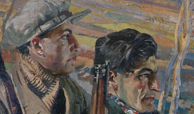 Sean Keating Men of the South (detail) 1921 