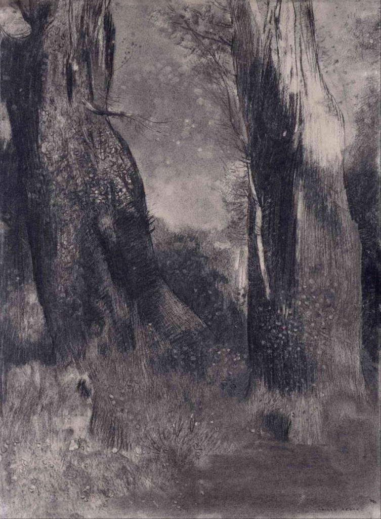 Odllon Redon “The Trees” 1890 Museum of Fine Arts, Houston (public Domain)