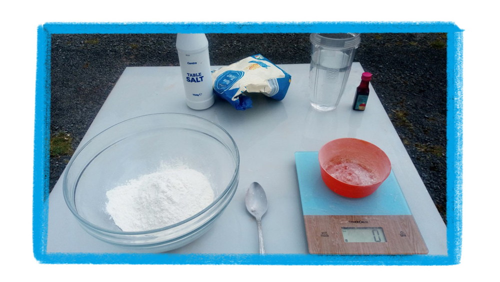 Salt dough ingredients