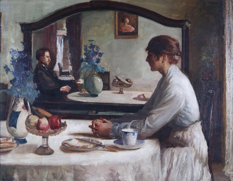 CAG.0295 William Sheehan, The Consultation, c.1917. Collection Crawford Art Gallery, Cork